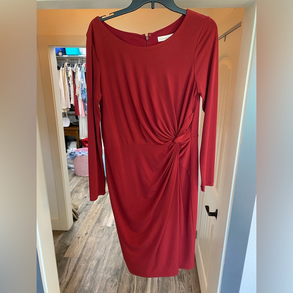 Coldwater Creek Elegant Red Wrap Dress